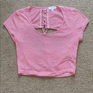 Striped crop top